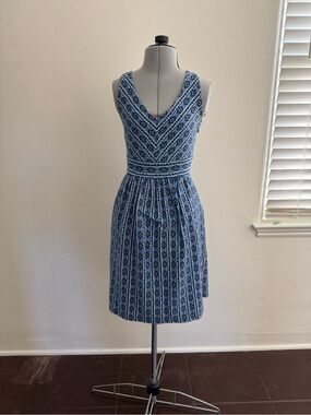 Anthropologie Maeve Knit print dress with pockets
